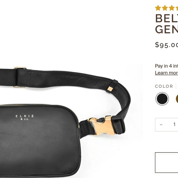 Elkie real Leather belt bag - Picture 10 of 10